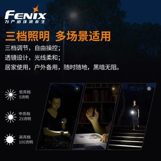 FENIX 菲尼克斯 E01V2.0微小迷你手电筒强光防水AAA电池钥匙扣手电 E01 V2.0(蓝色)