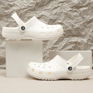 卡骆驰（crocs）男鞋女鞋鞋子2024春夏经典克骆格轻盈舒适涉水舒适休闲鞋 10001-100经典白/舒适时尚 38-39