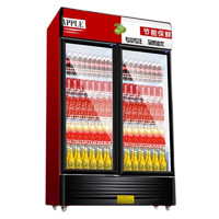 NGNLW 冷藏饮料柜展示柜商用冷藏柜立式超市冰箱双门冰柜啤酒保鲜柜   双门直冷