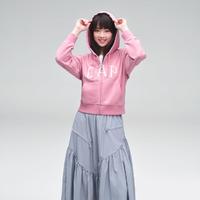 Gap 盖璞 女装春季2024新款LOGO连帽法式圈织软卫衣洋气外套402167