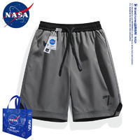 斐迦索 NASA日系休闲短裤男夏季2023新款速干透气运动篮球五分裤沙滩裤子