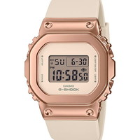 卡西欧 CASIO卡西欧 GM-S5600UPG-4粉金色女士手表G-SHOCK