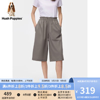 Hush Puppies暇步士女士2024夏运动休闲凉感防晒宽松版七分裤 179深灰 30