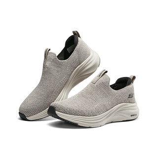 斯凯奇（Skechers）男子健步鞋2024年春季轻质吸震记忆鞋垫舒适透气232630 灰褐色/黑色/TPBK 42