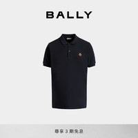 BALLY巴利24春夏蓝色棉质男士POLO衫6308038 蓝色 L