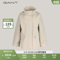 GANT甘特2024春季女士时尚简约夹克外套4700323 233燕麦色 XXS