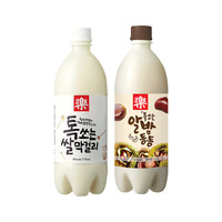 酒时乐 韩国进口米酒瓶装玛克丽韩式延边原味板栗味甜酒