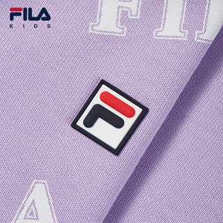 FILA【液氨整理】 斐乐童装长袖2024冬小童男女童套头卫衣 满印五-ZE 110