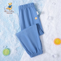 精典泰迪 男女通防蚊裤儿童裤子中小童装夏季长裤夏3 蓝灰 110