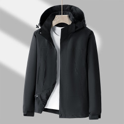 男士夹克_jeanswest outdoor 真维斯户外运动 冲锋衣男春秋季户外运动