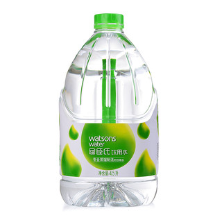 watsons 屈臣氏 蒸馏桶装水家用 蒸馏制法饮用水 4.5L*1