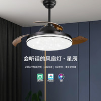 雷士照明 隐形风扇灯现代简约家用餐厅电扇灯智能遥控吸顶吊扇灯