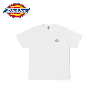 Dickies 帝客 纯棉短袖T恤男  夏季圆领休闲简约基本款百搭上衣  11799 白色（黑logo） XL
