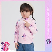 【高弹 半高领防风】女童春秋季长袖T恤儿童打底衫