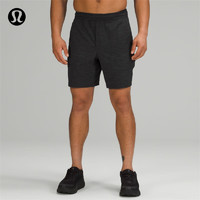 lululemon 丨Pace Breaker 男士运动短裤 7" *无内衬 LM7AB0S 杂色炭黑色 M/8