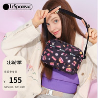 LeSportsac 乐播诗新款斜挎包时尚休闲印花洋气单肩包礼物送女生 霓虹印花