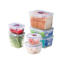 LOCK&LOCK; 食品保鲜盒密封盒水果盒学生塑料饭盒冰箱收纳盒