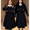BMLC大码女装200斤胖mm加肥加大小香风时髦套装秋搭配一整套显瘦法式 黑色上衣+黑色裙子 3XL（160-180斤）