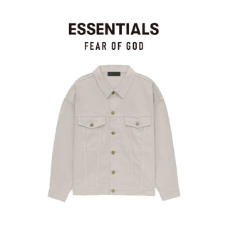 FEAR OF GOD ESSENTIALS牛仔夹克美式高街潮牌简约复古潮流时尚宽松百搭经典复古外套 玄英黑 Jet Black M