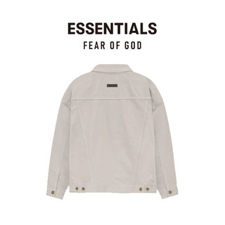 FEAR OF GOD ESSENTIALS牛仔夹克美式高街潮牌简约复古潮流时尚宽松百搭经典复古外套 玄英黑 Jet Black M