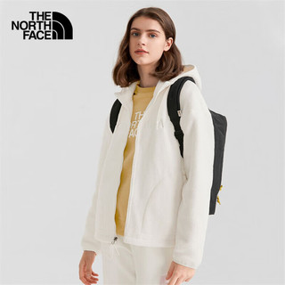 The North Face北面抓绒衣女户外保暖厚羊羔绒外套7QSJ 白色/N3N  XL