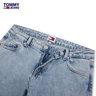 TOMMY JEANS24春夏女装复古做旧水洗低腰直筒牛仔裤DW0DW17186 牛仔蓝1AB 25