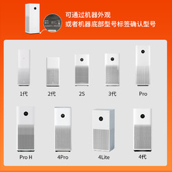 钉子空气 适配小米空气净化器2S 1 2 3代Pro滤芯米家新风除甲醛4lite过滤网