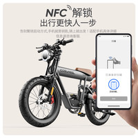 FTN 低座T20s锂电池助力电动自行车复古山地车摩托车电单车