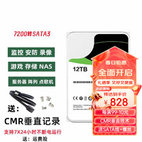 SEAGATE 希捷 企业级 监控 台式机 NAS服务器硬盘 7200转 垂直盘 3.5英寸 12TB