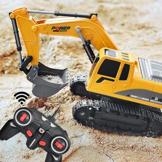 abay 遥控挖掘机儿童玩具车仿真挖土机工程车玩具