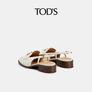 TOD'S 托德斯 KATE 经典系列 女士乐福鞋 XXW28K0HW90GOC 白色 34