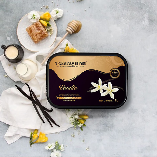 T’oBeray 杜佰瑞 新西兰香草味冰淇淋 1L