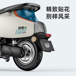 绿源（Luyuan）MODA电动摩托车长续航踏板车电动车成人高速电瓶车外卖送餐车 午夜蓝-60V20A铅酸【靠背版】
