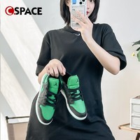 NIKE 耐克 Cspace DR Air Jordan 1 Low AJ1GS 黑绿 复古篮球鞋553560-065