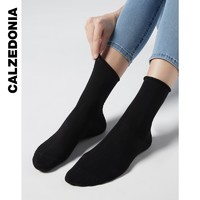 Calzedonia 女士纯色休闲舒适翻口简约时尚堆堆袜中筒短袜子DC0094