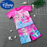 Disney 迪士尼 儿童泳衣男童女童夏季游泳衣海滩奥特曼分体泳裤男孩宝宝套装 单件泳衣 分体 130cm