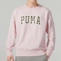 PUMA 彪马 运动卫衣男新款粉色圆领休闲长袖上衣536769-16