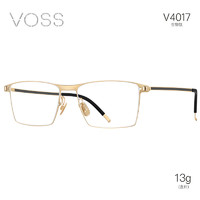 VOSS眼镜生物薄钛镜架男士超轻近视配镜眼镜框 V4017 C01金色 V4017-C01-金色