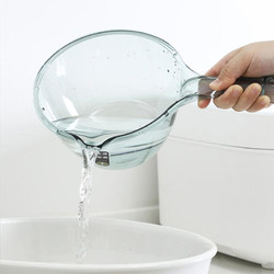 依朴 水瓢 加厚塑料长柄家用浴室小水勺 厨房用具宝宝洗头水舀子