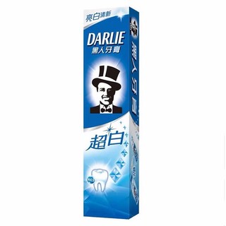黑人（DARLIE）好(原黑人)超白牙膏190g微分子亮白隔离男女通用大支装亮白牙膏 190g*3支