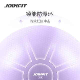 JOINFIT瑜伽球 加厚防滑防爆核心稳定训练球 瑜伽辅助助产弹力球 云层灰75CM