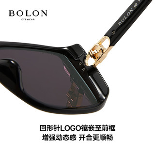 BOLON 暴龙 眼镜24年杨紫同款方形大框太阳镜防晒开车墨镜女潮 BL5083A13