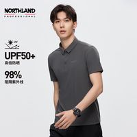 诺诗兰短袖翻领T恤夏男户外运动防晒上衣吸湿NTSDH5325E