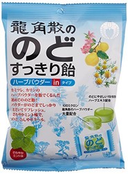 RYUKAKUSAN 龍角散 龙角散 夹心润喉糖 薄荷味 80g