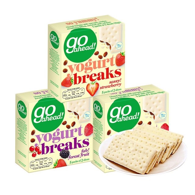 GO AHEAD 果悠萃 Goahead果悠萃酸奶夹心饼干果酱网红休闲儿童解馋零食