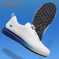 秀仕宝（Southport）高尔夫球鞋 夏季男士防水运动鞋子 透气耐磨旋钮鞋带防滑缓震 白蓝 40码
