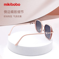 mikibobo 米奇啵啵 太阳镜8853款6 开车防UV大框显瘦偏光墨镜 米白色框