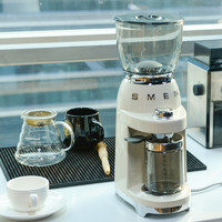 Smeg 斯麦格 ECF01意式半自动咖啡机CGF11研磨豆机黑咖啡复古套装