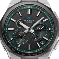 CASIO 卡西欧 Oceanus海神钛合金太阳能蓝牙电波男表OCW-T6000A-1A 绿～