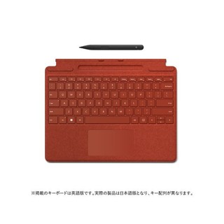 Microsoft 微软 日本直邮Microsoft Surface Pro签名版键盘红色带触控笔8X6-00039